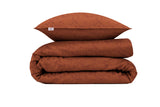 Dekbedovertrek Fiori di Satinado Copper Orange - 100% Katoen-Satijn