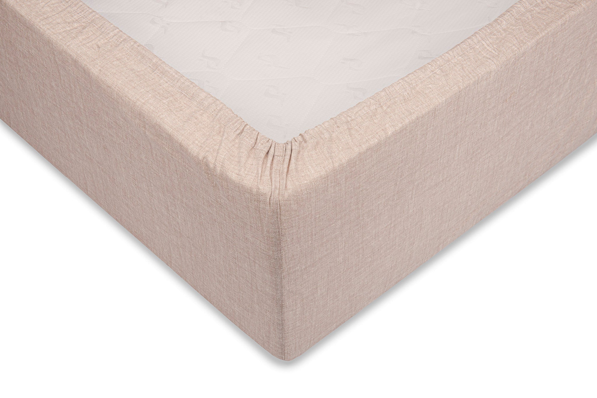 Hoeslaken Lino Sandy Beige - 100% Katoen