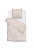 Dekbedovertrek Striscia Cream Tan 100% Katoen-Perkal