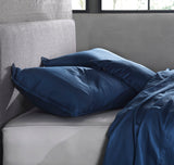 Kussensloop Satinado Evening Blue - 100% Katoen-Satijn