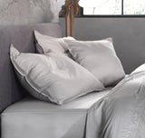 Zohome Kussensloop Satinado Ash Grey - 100% Katoen-Satijn