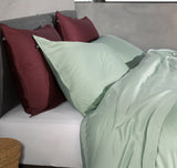 Kussensloop Satinado Foam Green - 100% Katoen-Satijn