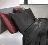 Kussensloop Satinado Night Black - 100% Katoen-Satijn