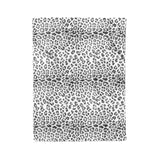 Plaid Snow Leopard Grey - 100% Polyester