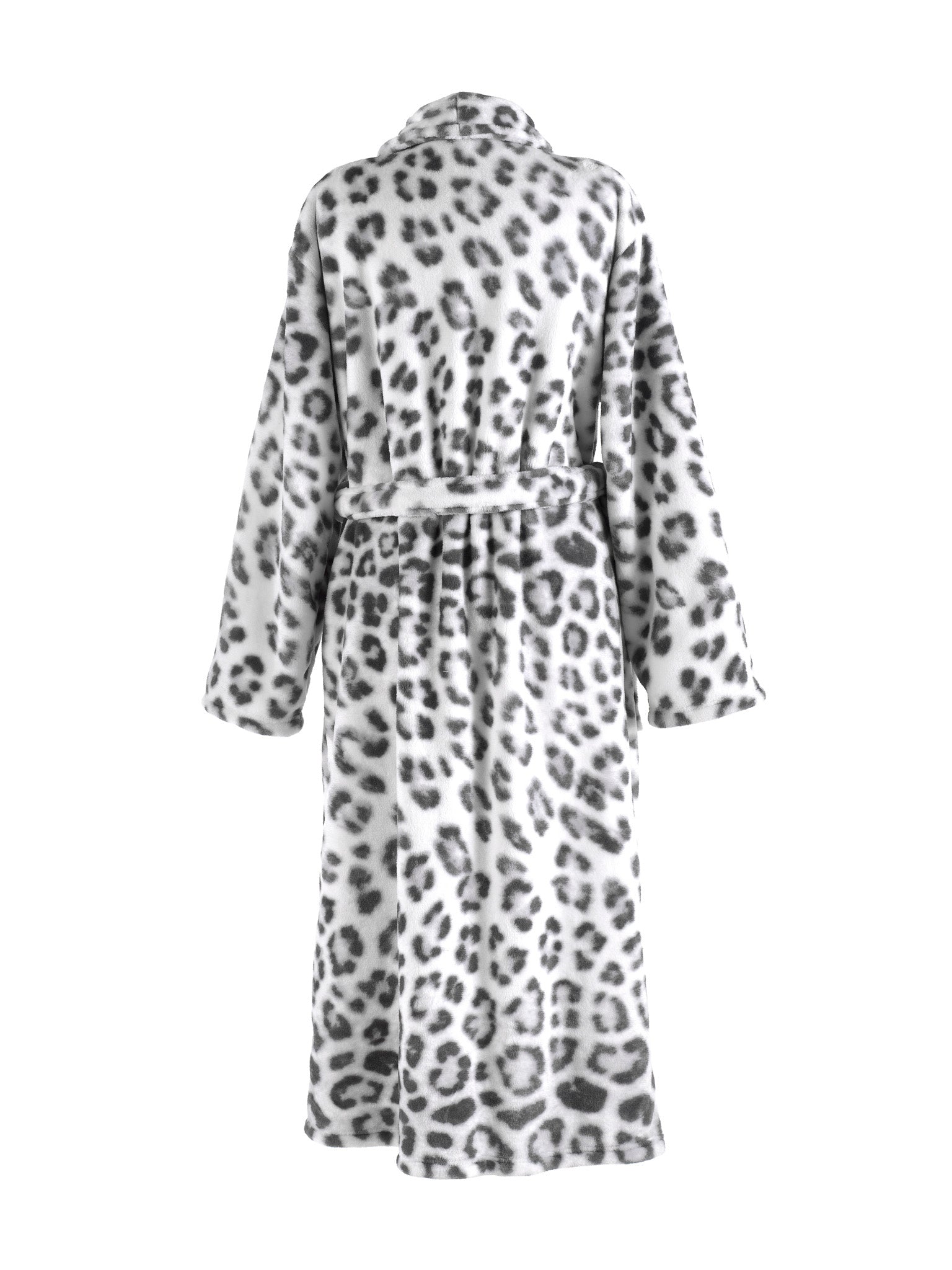 Badjas Snow Leopard Grey - 100% Polyester
