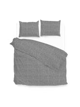 Dekbedovertrek Lino Dark Grey - 100% Katoen