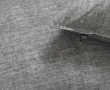 Dekbedovertrek Lino Dark Grey - 100% Katoen