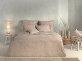 Dekbedovertrek Paisley di Lino Sandy Beige - 100% Katoen