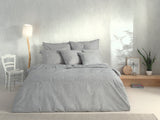 Dekbedovertrek Paisley di Lino Dove Grey - 100% Katoen