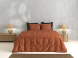 Dekbedovertrek Fiori di Satinado Copper Orange - 100% Katoen-Satijn