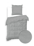 Dekbedovertrek Velluto a Coste Lava Grey - 100% Katoen