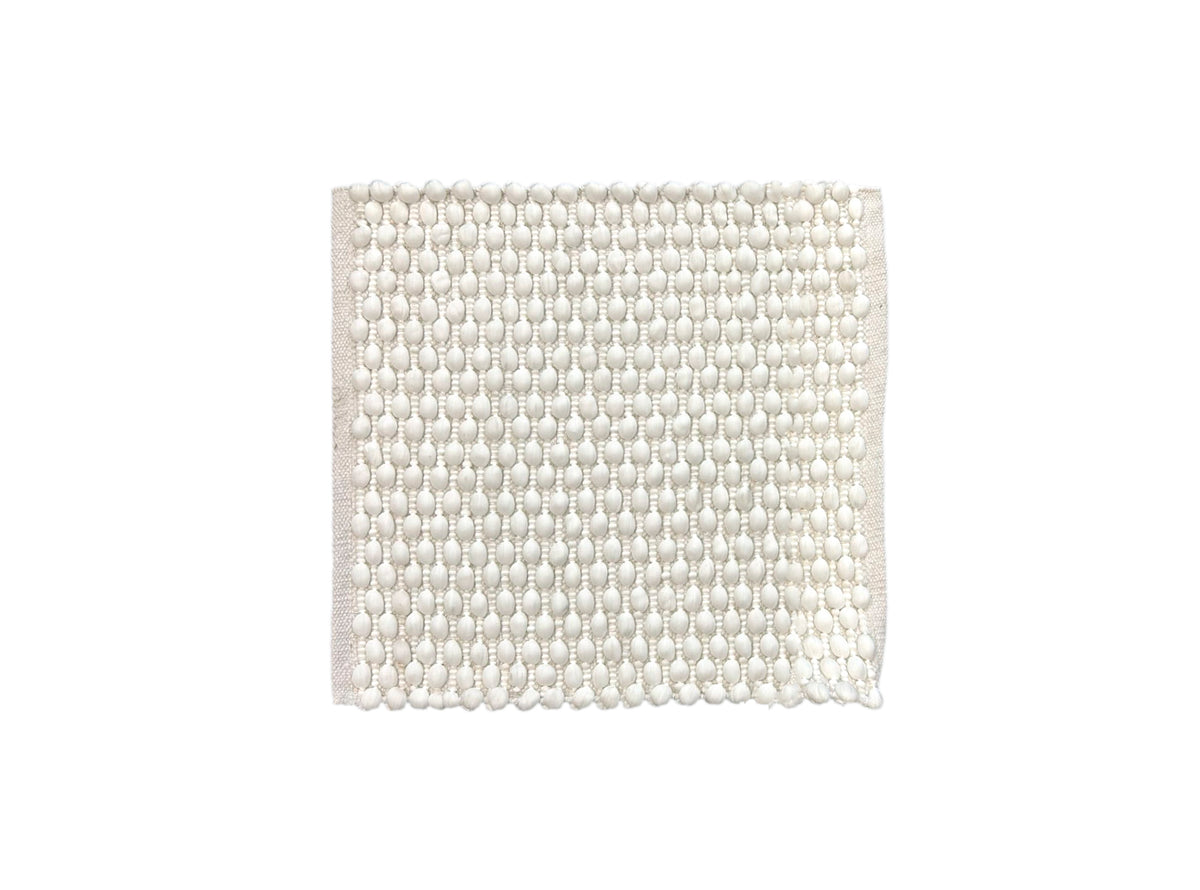 Badmat Mauro White - 40% Katoen 60% Polyester