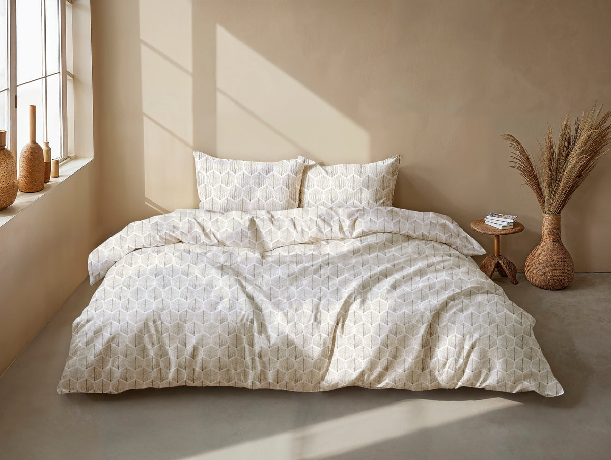 Zohome Online Exclusive Dekbedovertrek Vittoria Natural - 100% Microvezel