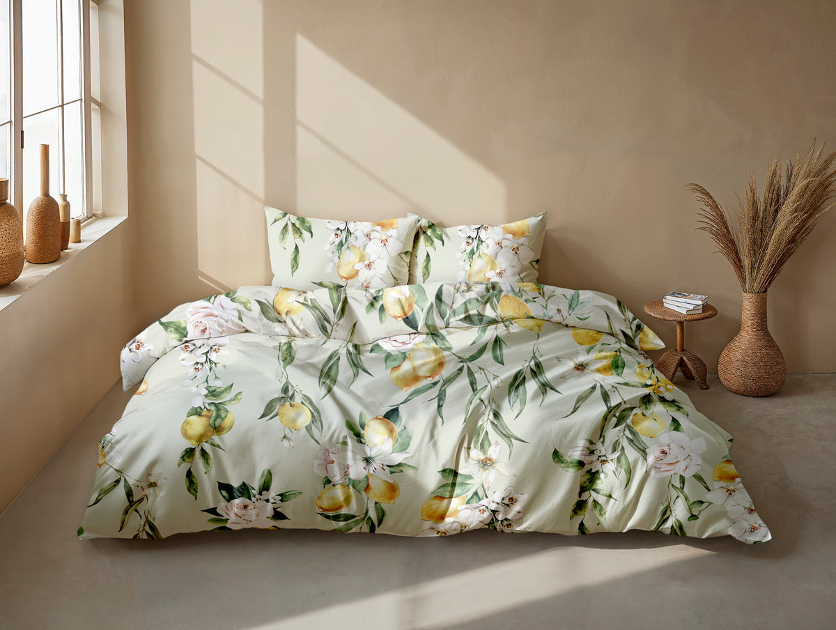 Zohome Online Exclusive Dekbedovertrek Limone Green - 100% Microvezel