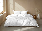 Zohome Dekbedovertrek Pile di Ribcord White - 100% Microvezel - sfeer/detail 1