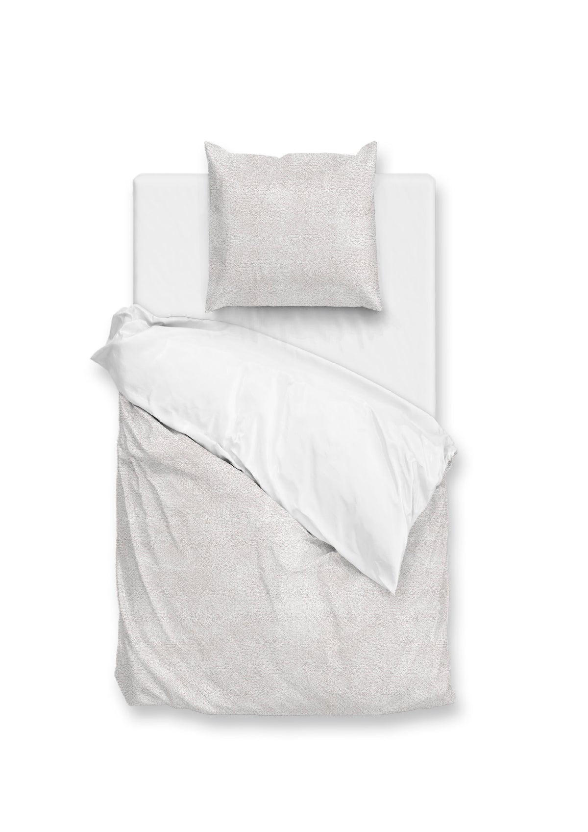 Zohome Dekbedovertrek Pile di Flanella White - 100% Microvezel - 140x200 cm