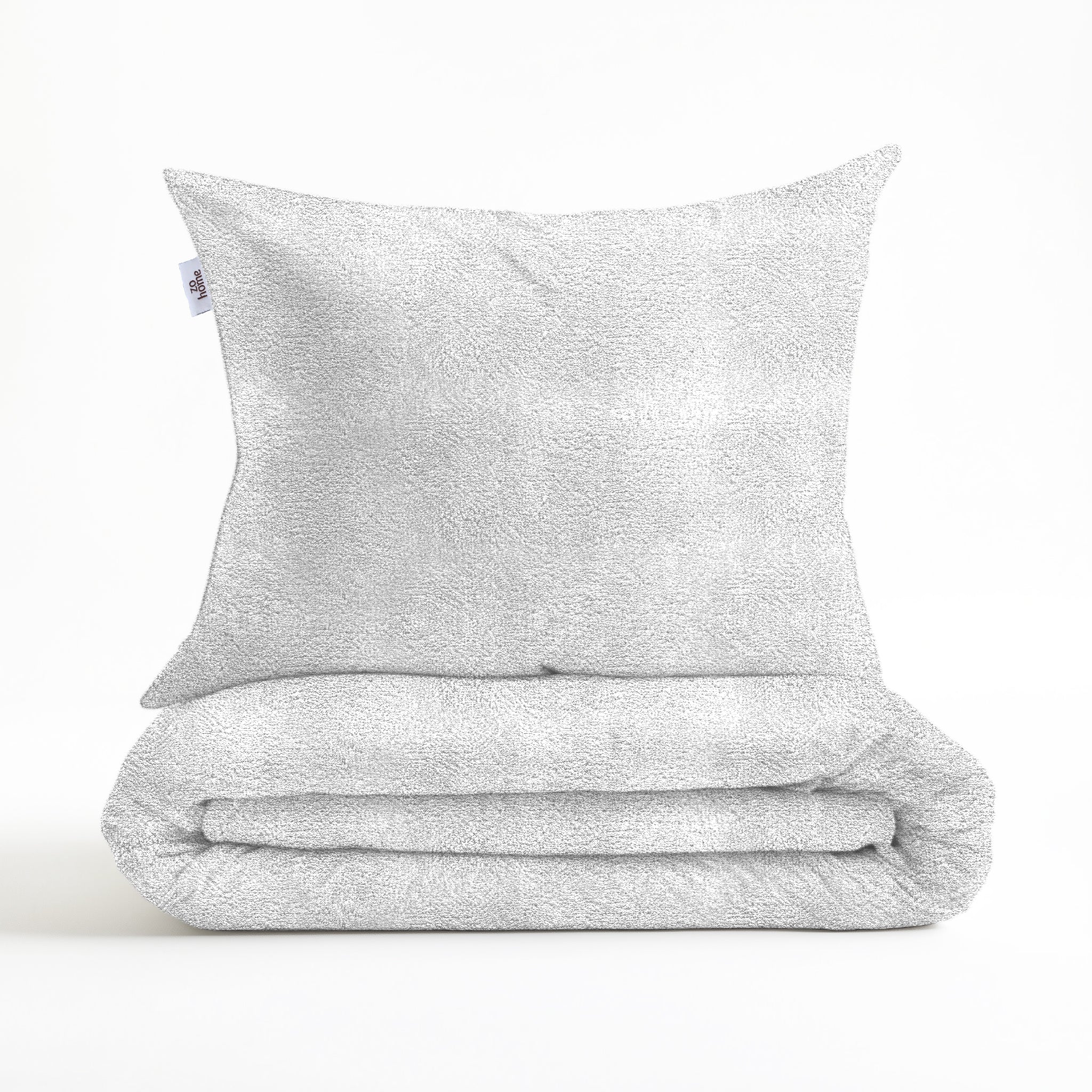 Zohome Dekbedovertrek Pile di Flanella White - 100% Microvezel - 140x200 cm