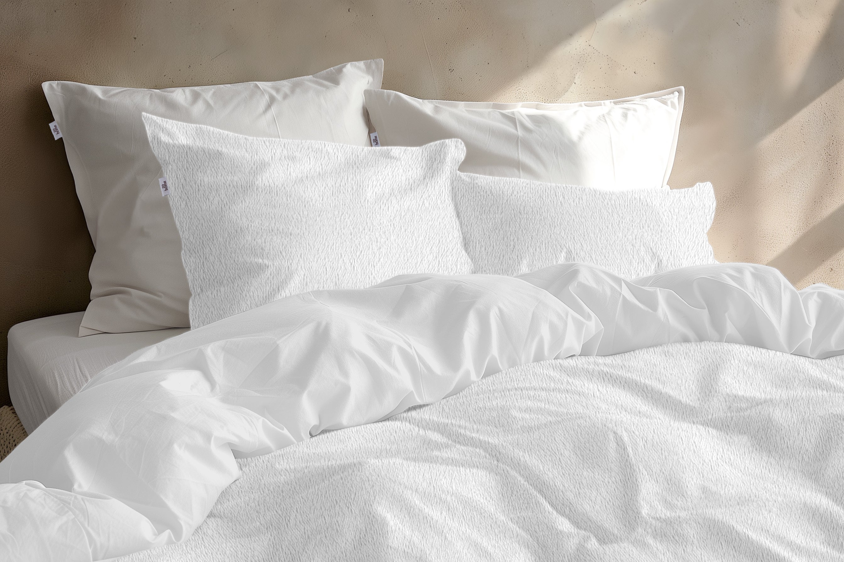Zohome Dekbedovertrek Pile di Sherpa White - 100% Microvezel - sfeer/detail 2