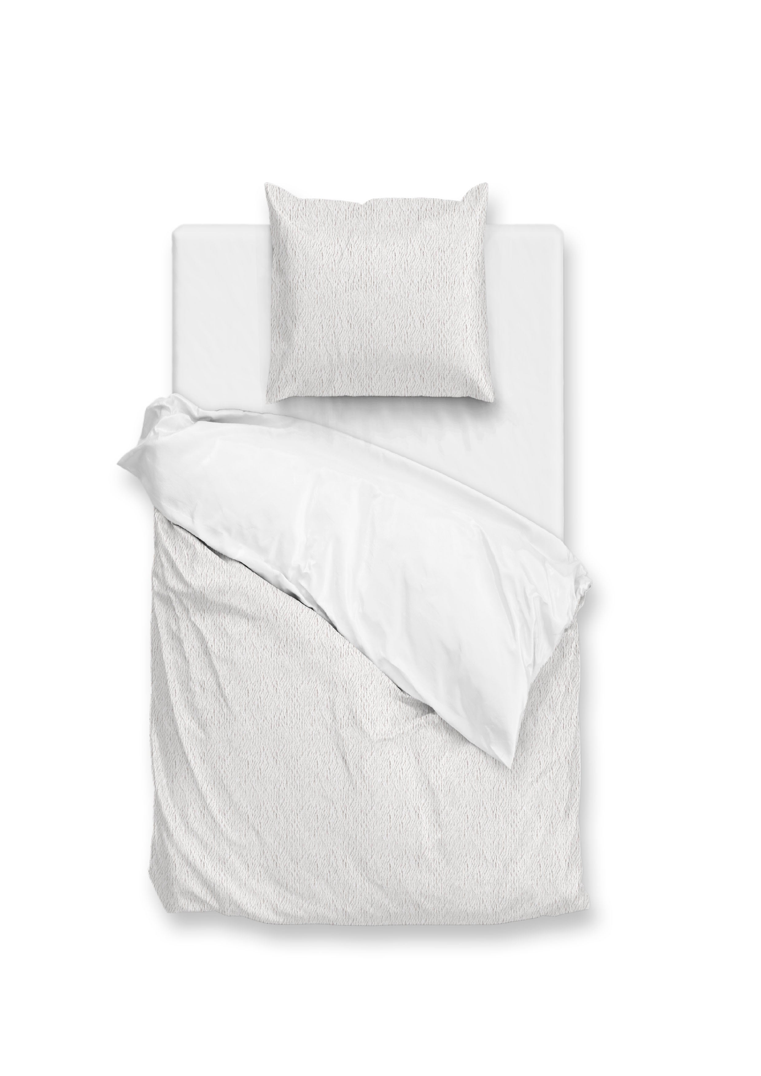 Zohome Dekbedovertrek Pile di Sherpa White - 100% Microvezel - 140x200 cm