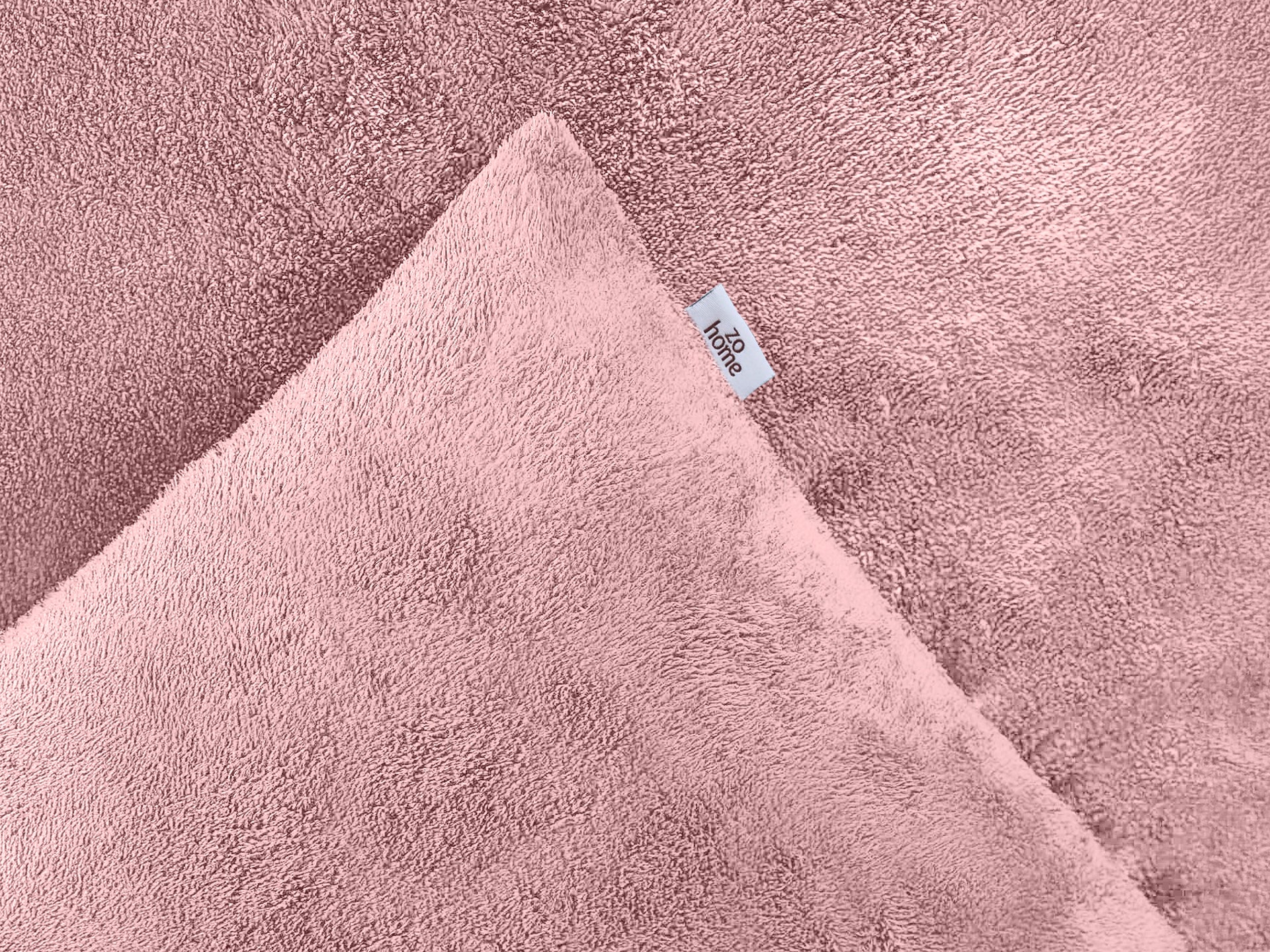 Zohome Dekbedovertrek Pile di Flanella Shady Pink - 100% Microvezel - 140x200 cm