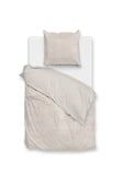 Zohome Dekbedovertrek Pile di Flanella Off-White - 100% Microvezel - 140x200 cm