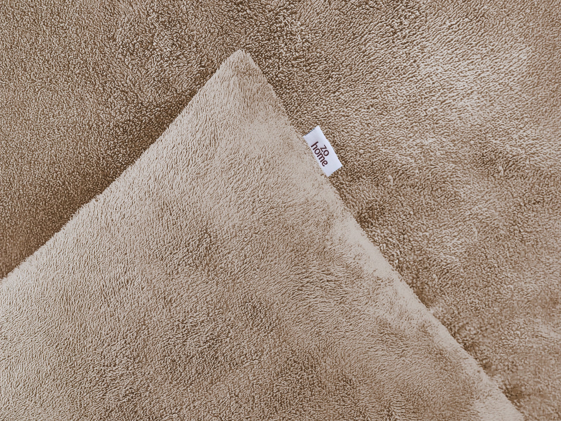 Zohome Dekbedovertrek Pile di Flanella Forest Sand - 100% Microvezel - 240x200-220 cm