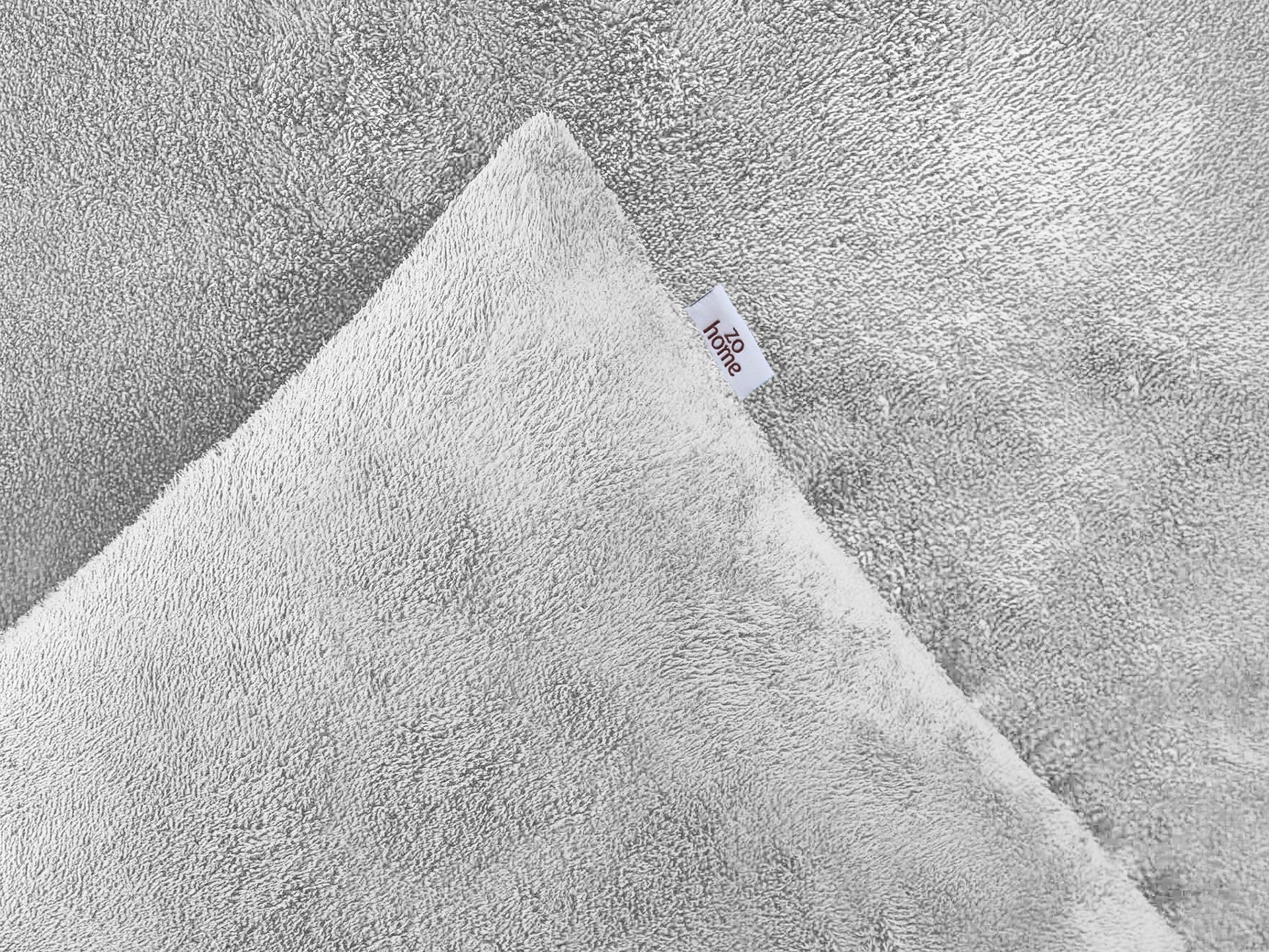 Zohome Dekbedovertrek Pile di Flanella Dove Grey - 100% Microvezel - 140x200 cm