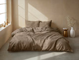 Zohome Dekbedovertrek Pile di Flanella Real Taupe - 100% Microvezel - 140x200 cm