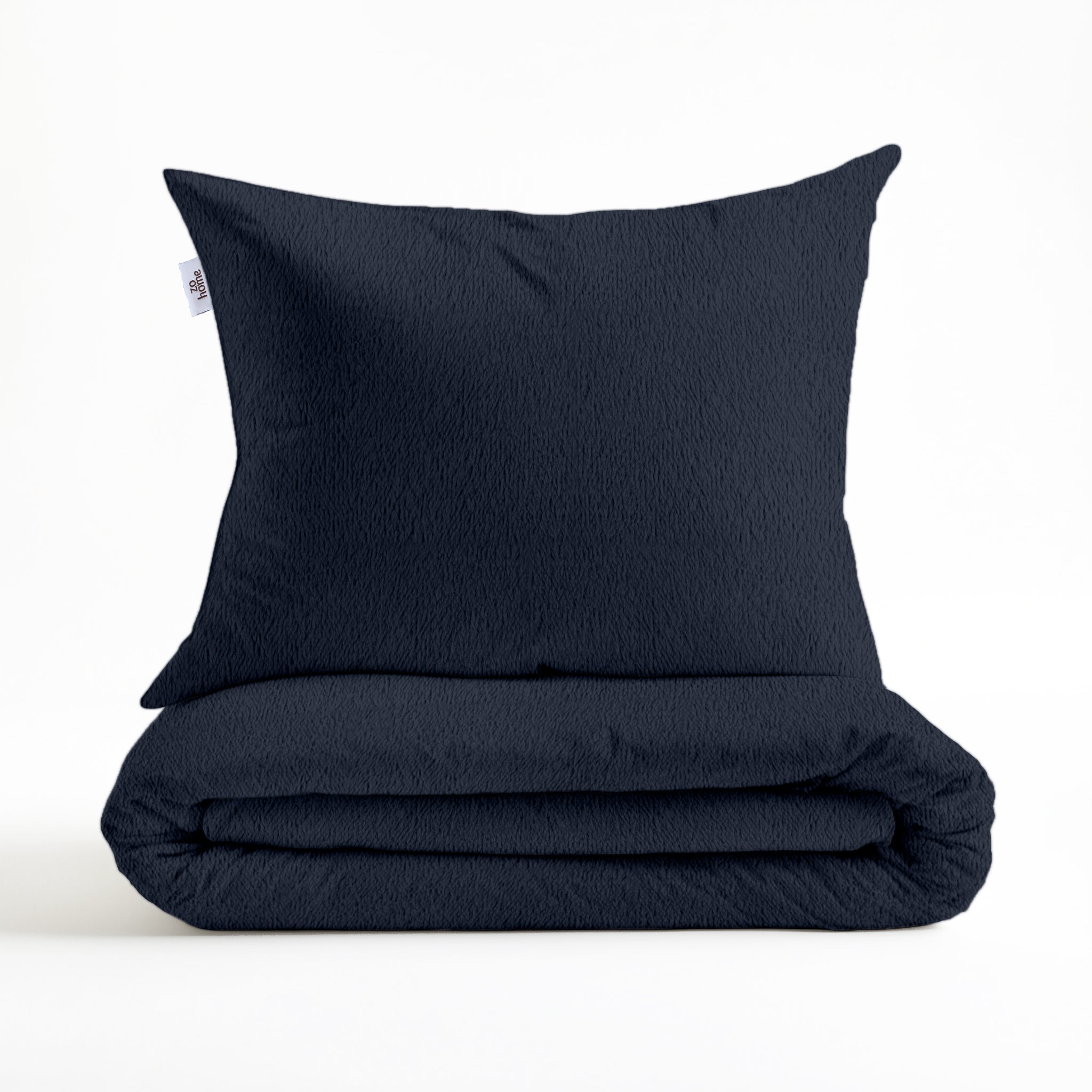 Zohome Dekbedovertrek Pile di Sherpa Navy Blue - 100% Microvezel - sfeer/detail 4