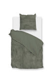 Zohome Dekbedovertrek Pile di Ribcord Army Green - 100% Microvezel - 140x200 cm