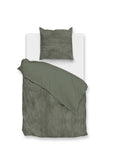 Zohome Dekbedovertrek Pile di Ribcord Army Green - 100% Microvezel - 140x200 cm