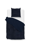 Zohome Dekbedovertrek Pile di Ribcord Navy Blue - 100% Microvezel - 140x200 cm