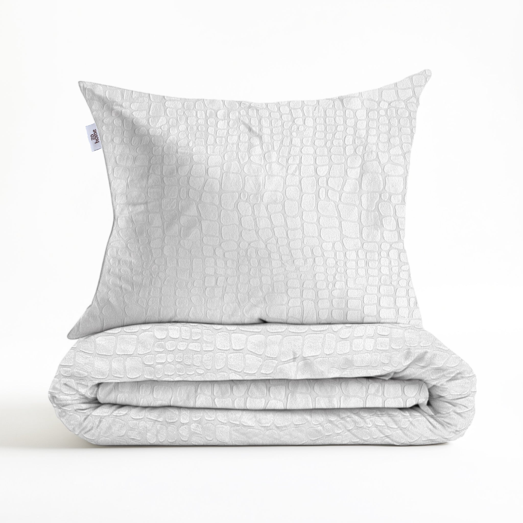 Zohome Dekbedovertrek Coccodrillo White - 100% Microvezel - 200x200-220 cm