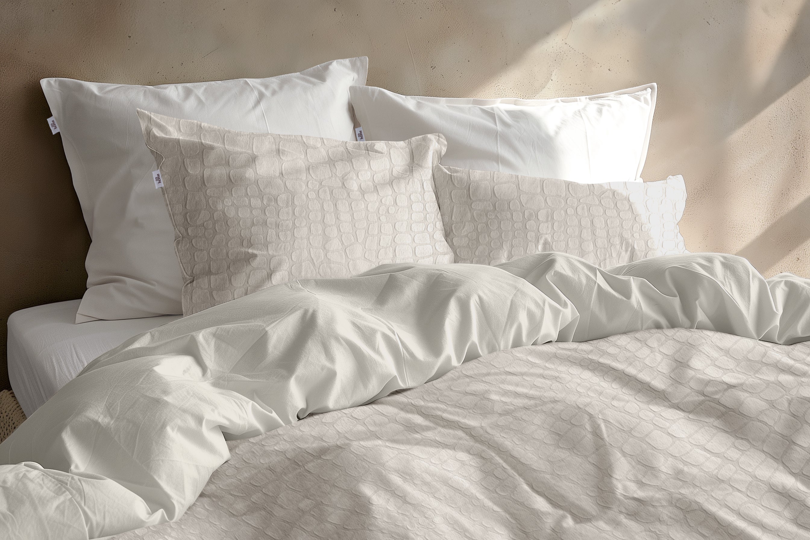 Zohome Dekbedovertrek Coccodrillo Off-White - 100% Microvezel - 140x200 cm