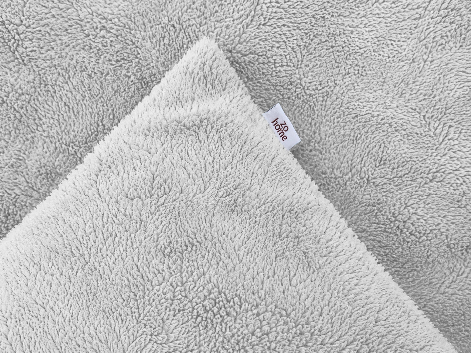 Zohome Dekbedovertrek Pile di Sherpa Dove Grey - 100% Microvezel - sfeer/detail 3