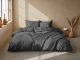 Zohome Dekbedovertrek Pile di Sherpa Classic Antracite - 100% Microvezel - sfeer/detail 1