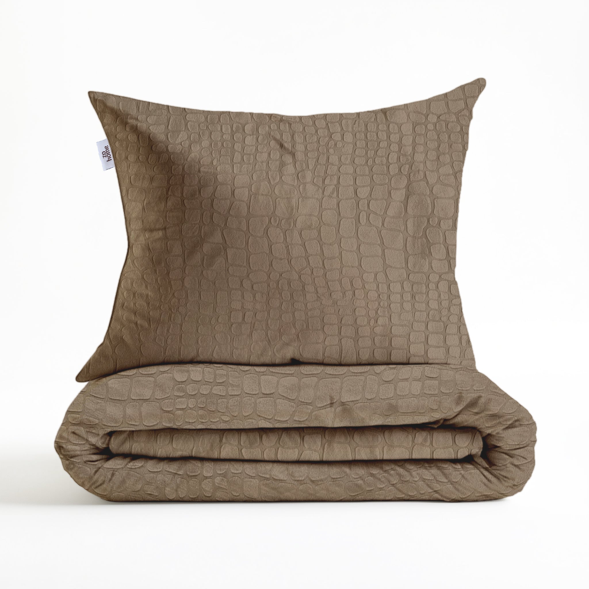 Zohome Dekbedovertrek Coccodrillo Real Taupe - 100% Microvezel - 240x200-220 cm