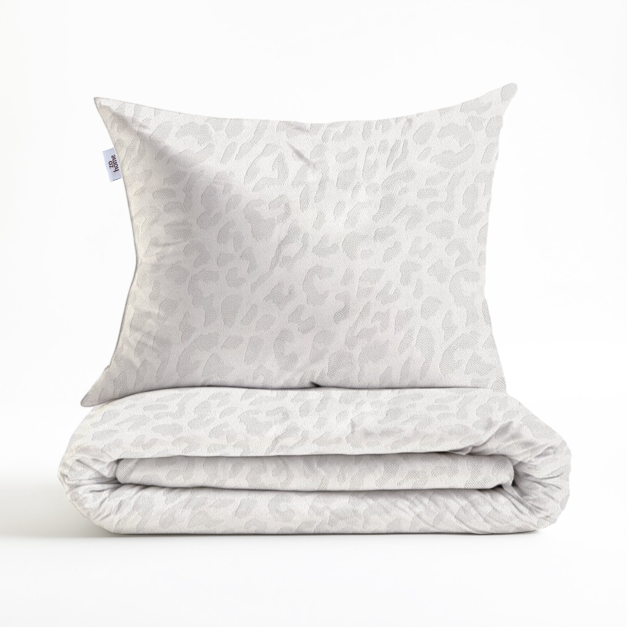 Zohome Dekbedovertrek Leopardo White - 100% Microvezel - 240x200-220 cm