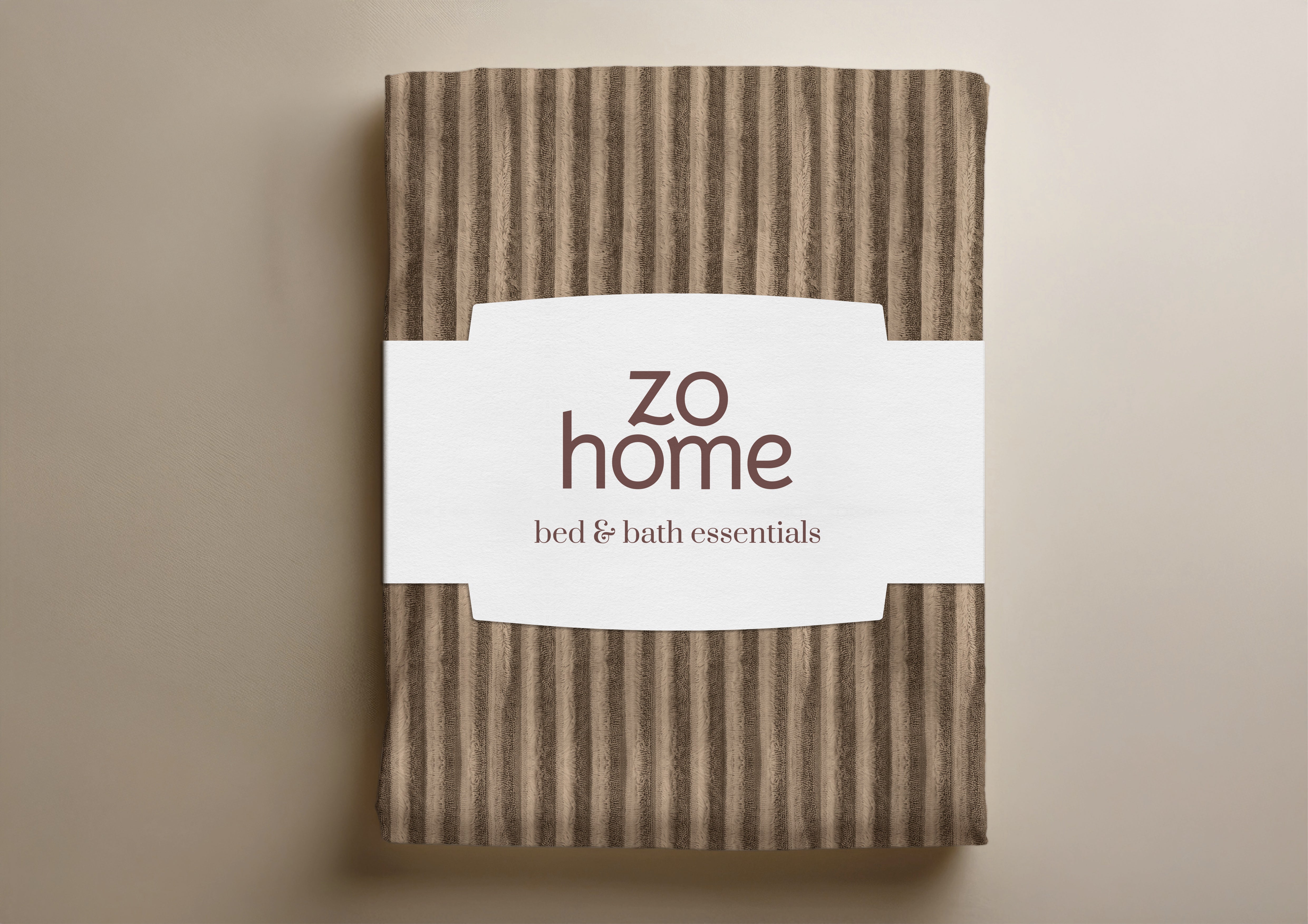 Zohome Dekbedovertrek Pile di Ribcord Real Taupe - 100% Microvezel - sfeer/detail 4
