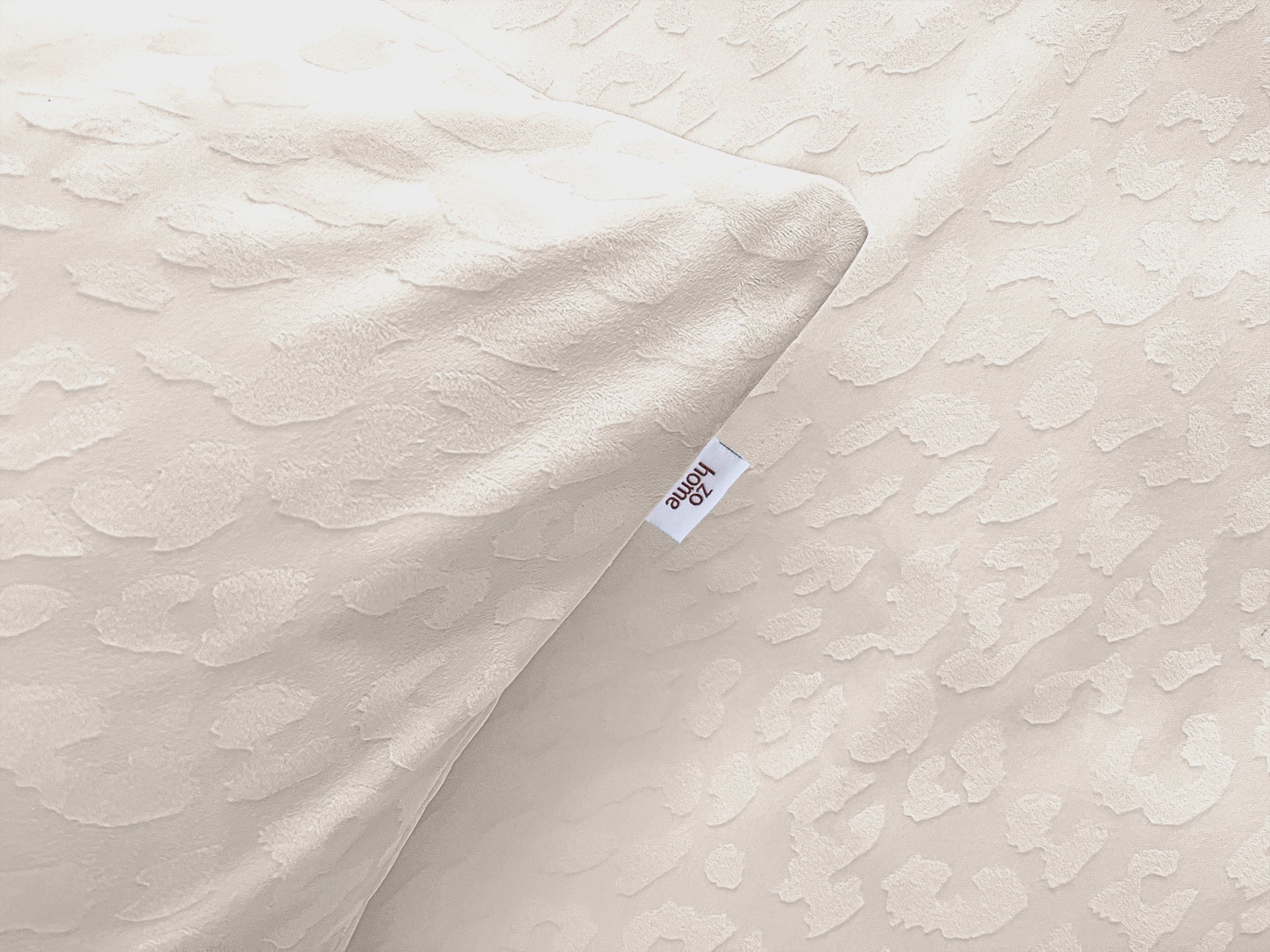 Zohome Dekbedovertrek Leopardo Off-White - 100% Microvezel - 200x200-220 cm