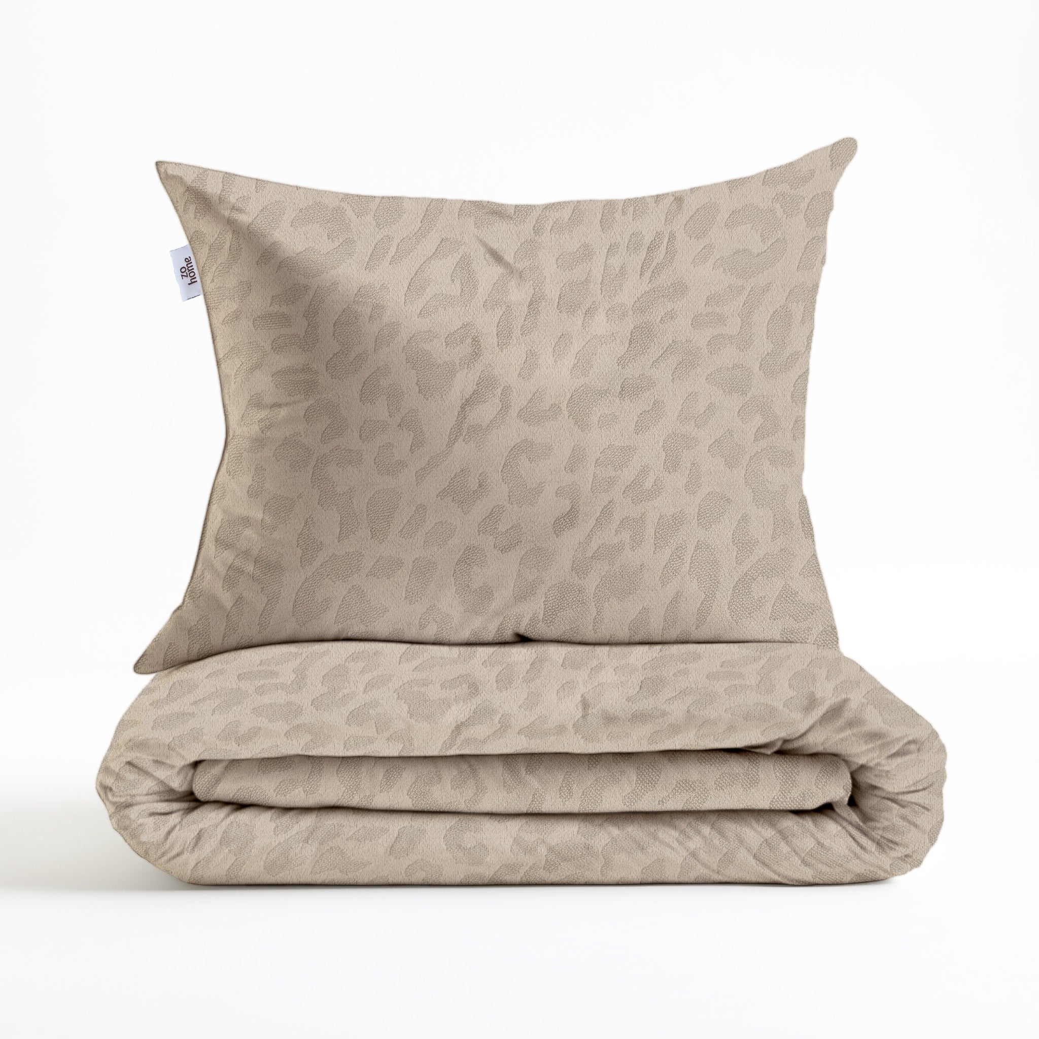 Zohome Dekbedovertrek Leopardo Forest Sand - 100% Microvezel - 240x200-220 cm