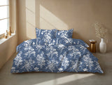 Zohome Dekbedovertrek Ibisco di Lino Urban Blue - 100% Katoen