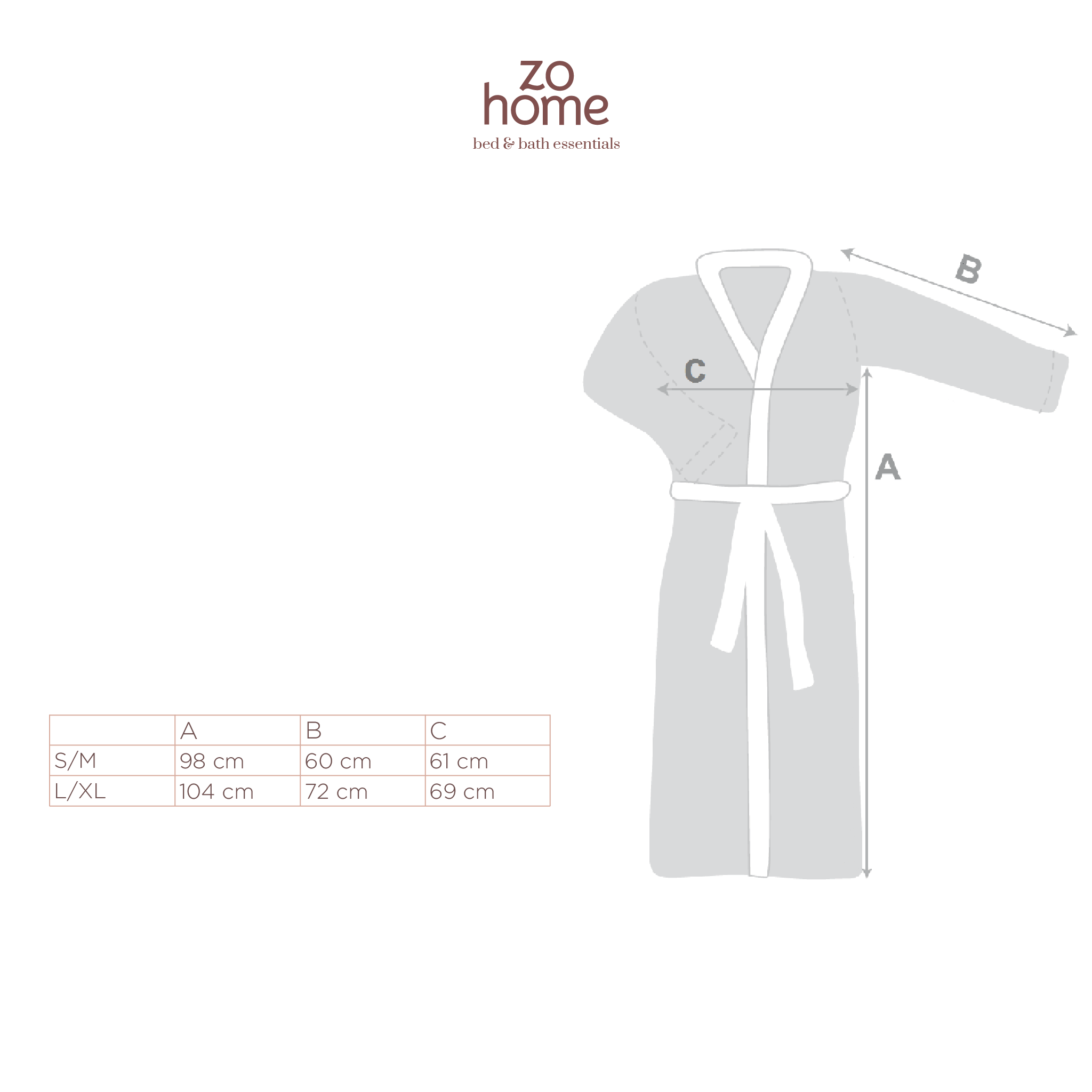 Badjas Quattro di Lino Denim - 100% Polyester