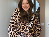 Badjas Leopard Brown - 100% Polyester