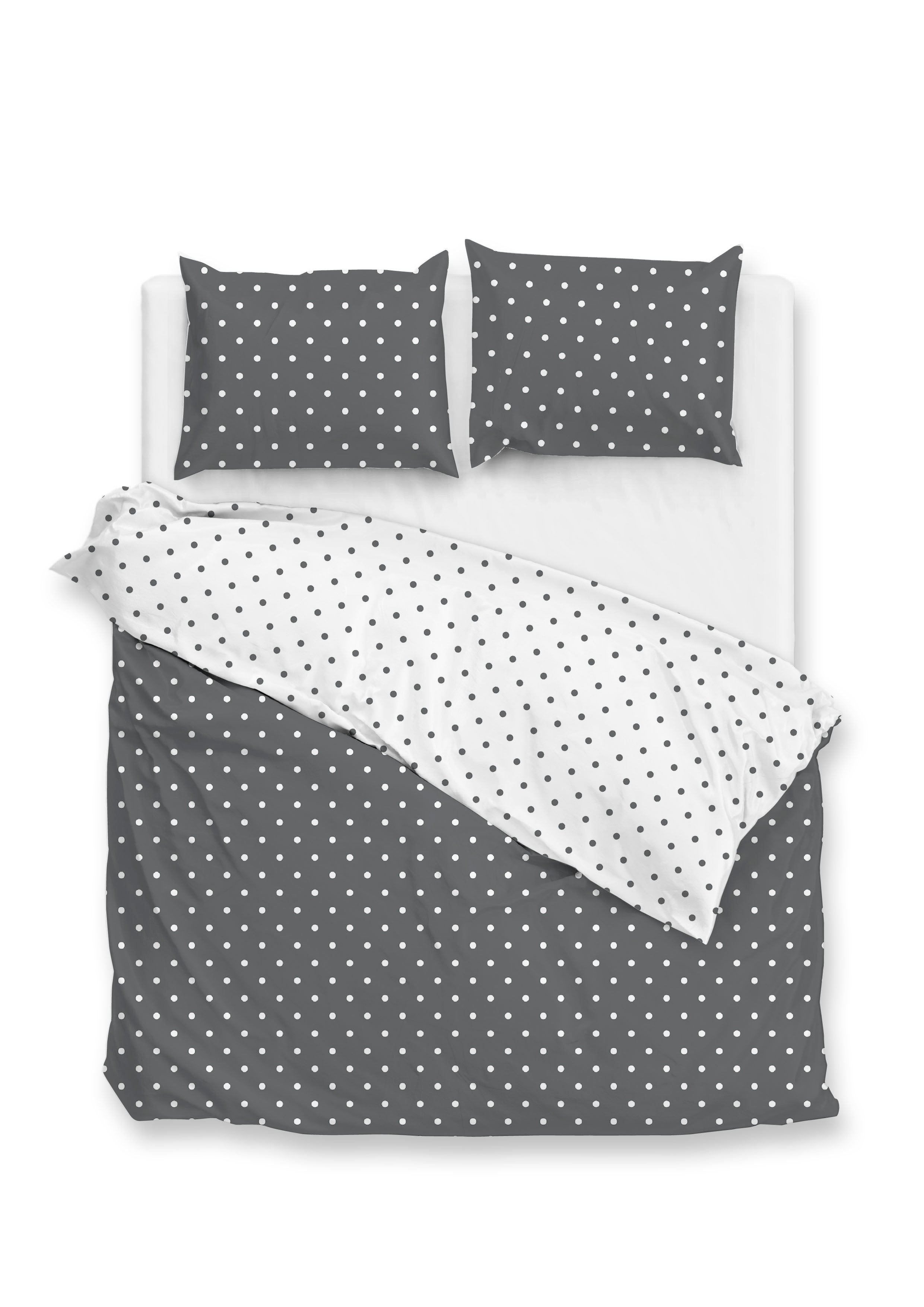 Dekbedovertrek Punta di Cotone Pewter Grey - 100% Katoen