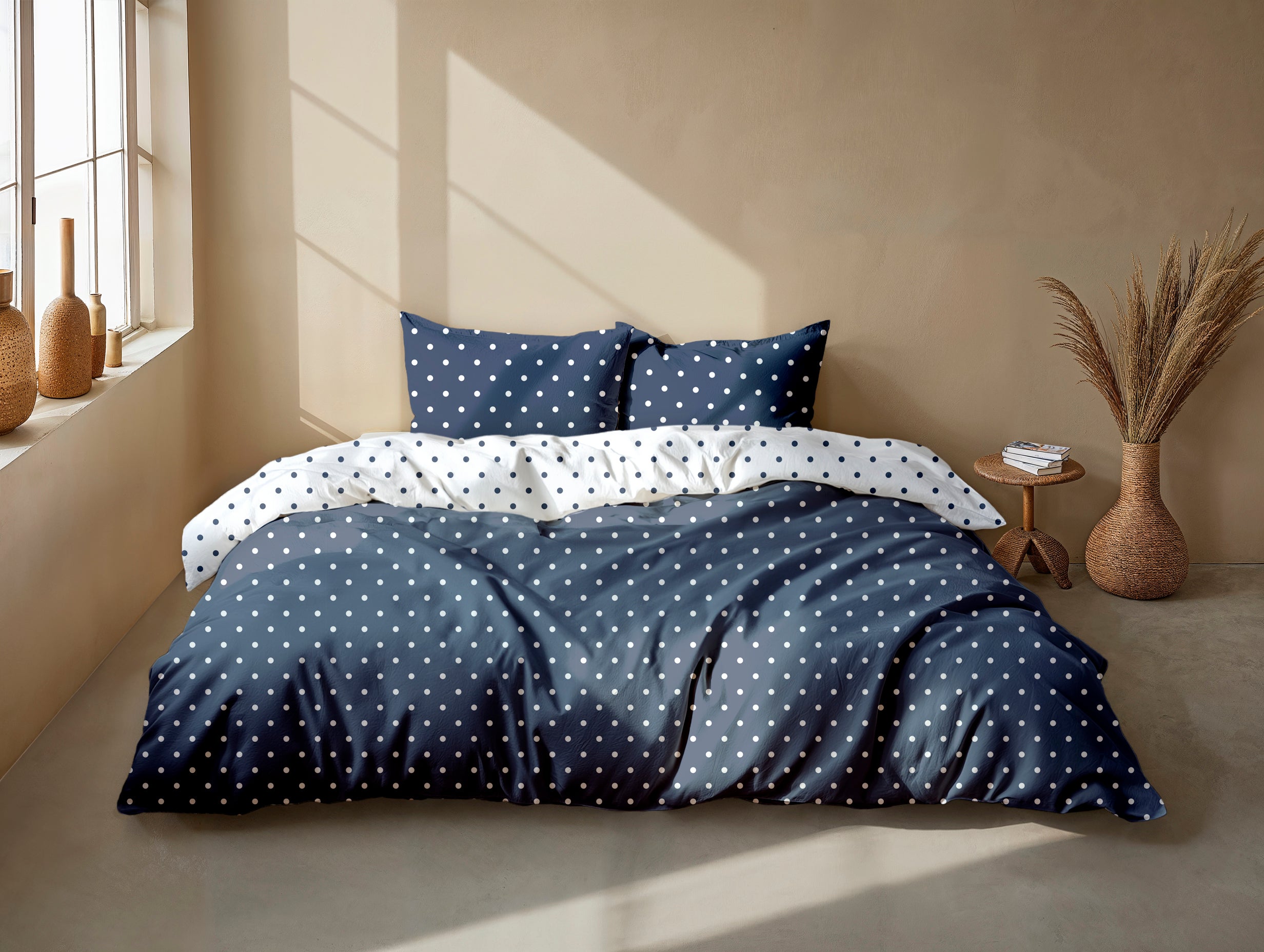 Dekbedovertrek Punta di Cotone Maritime Blue - 100% Katoen