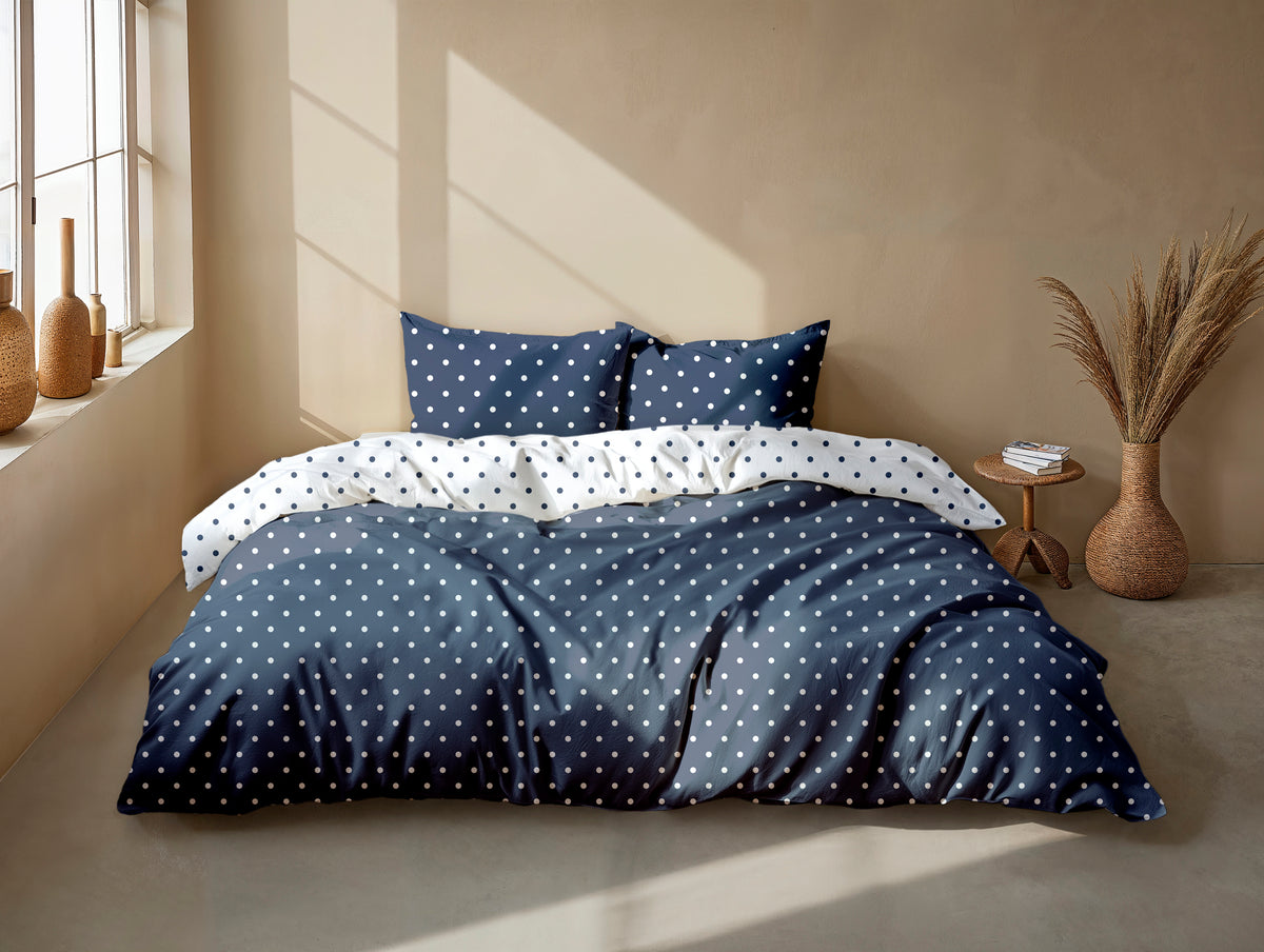 Zohome Dekbedovertrek Punta di Cotone Maritime Blue - 100% Katoen