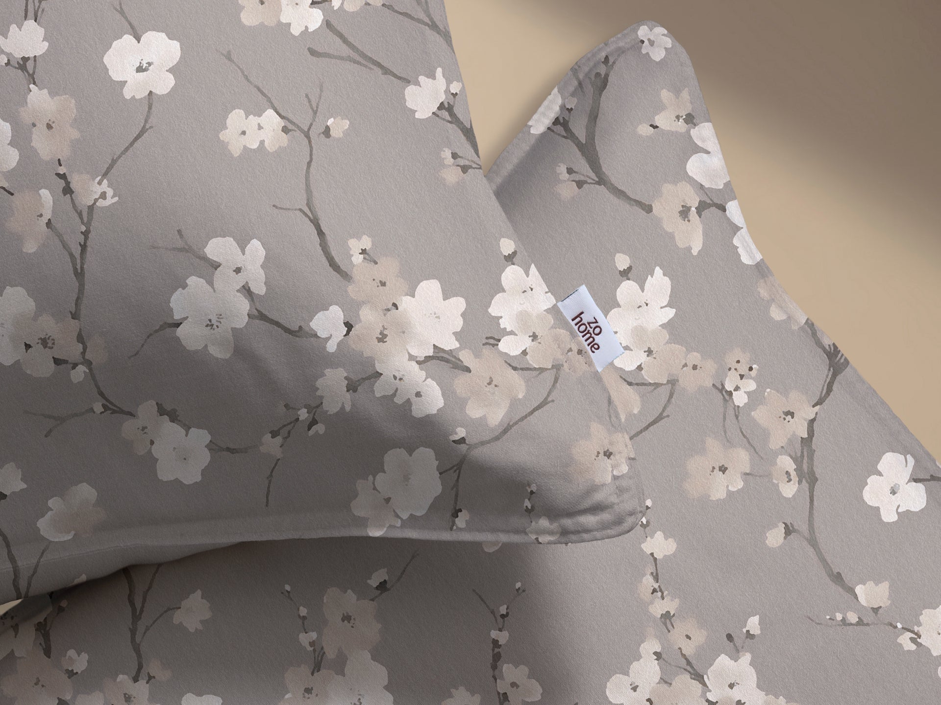 Dekbedovertrek Aria Grey - 100% Katoen-Flanel