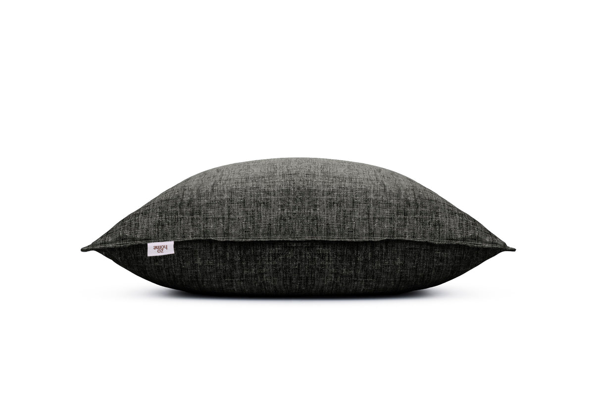 Kussensloop Lino Midnight Black - 100% Katoen