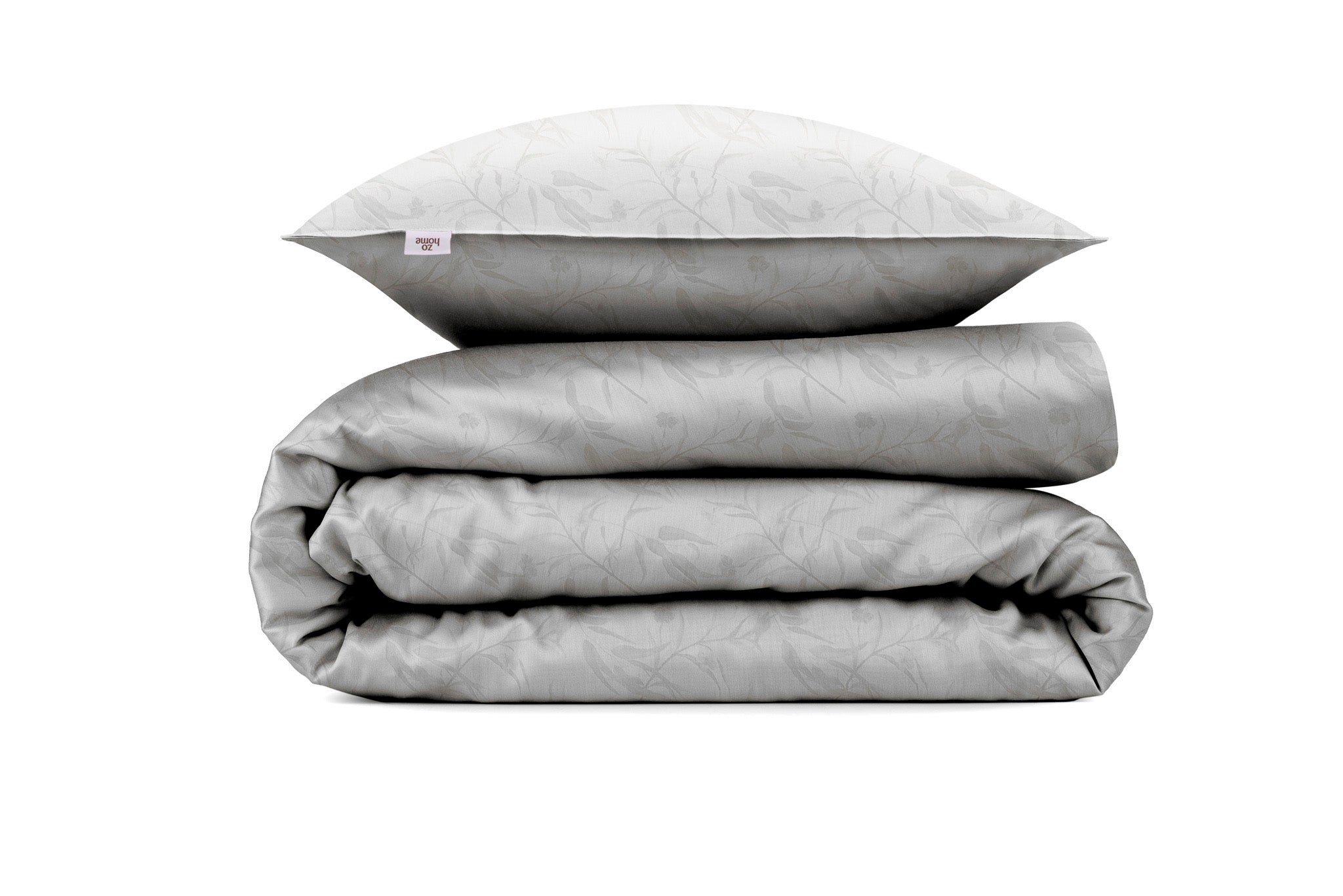Dekbedovertrek Fiori di Satinado Ash Grey - 100% Katoen-Satijn